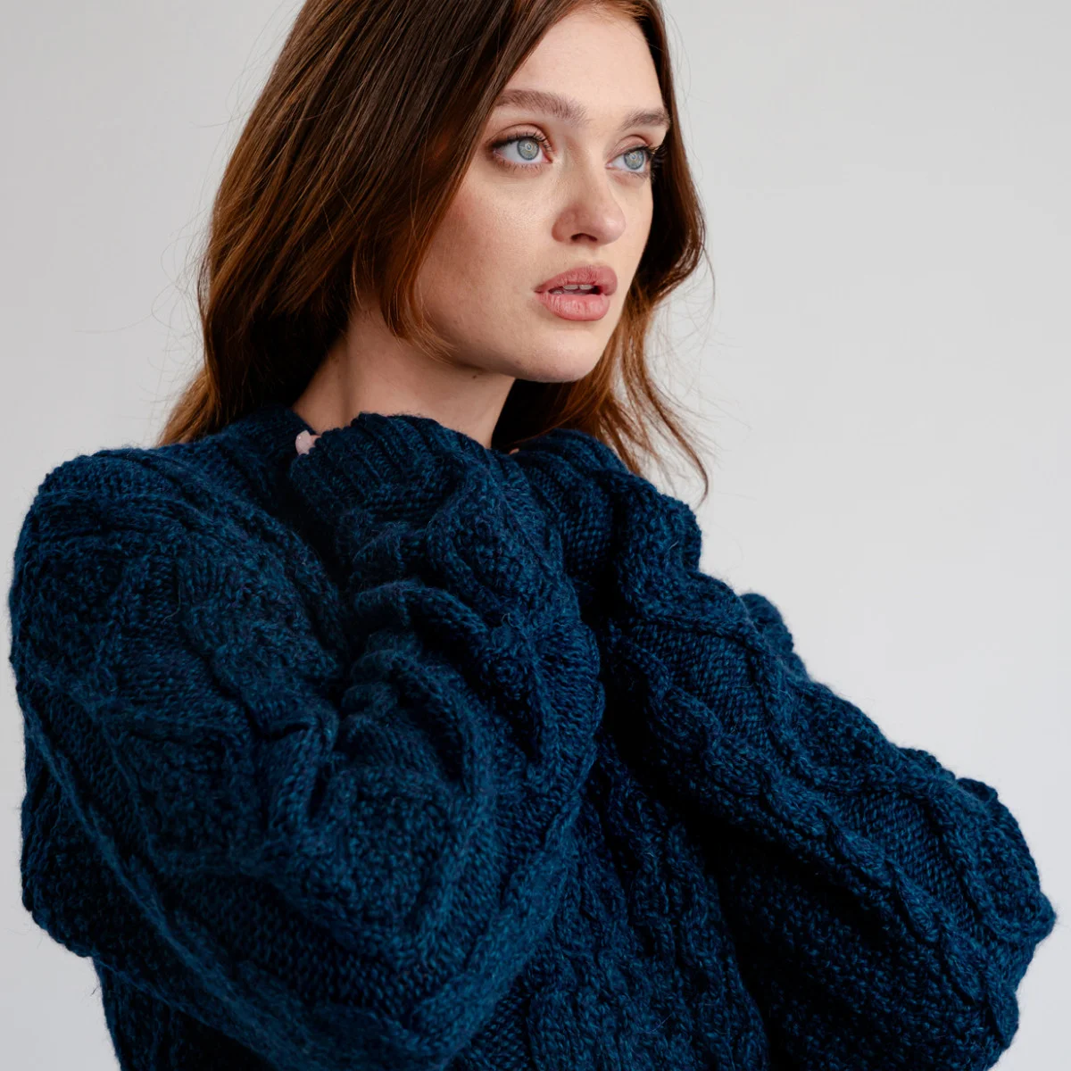 Aran Fisherman Cable Knit Sweater – Classic Wool Crewneck Knit - Image 18 | CeltHaus