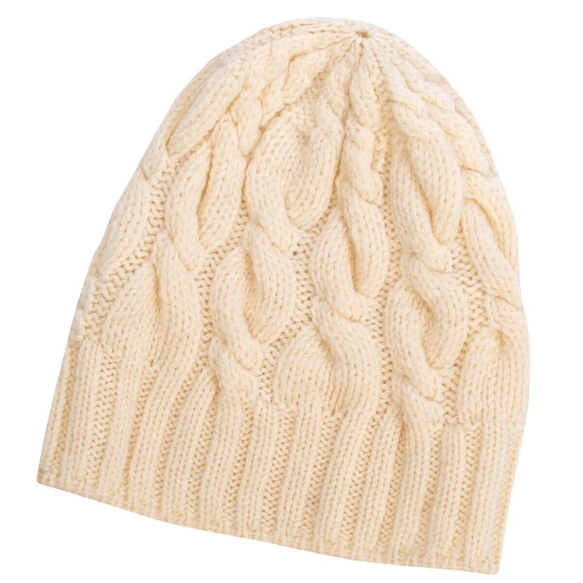 Cable Knit Wool Hat – 100% Warm Wool Beanie for Winter, Irish Knit - Image 11 | CeltHaus