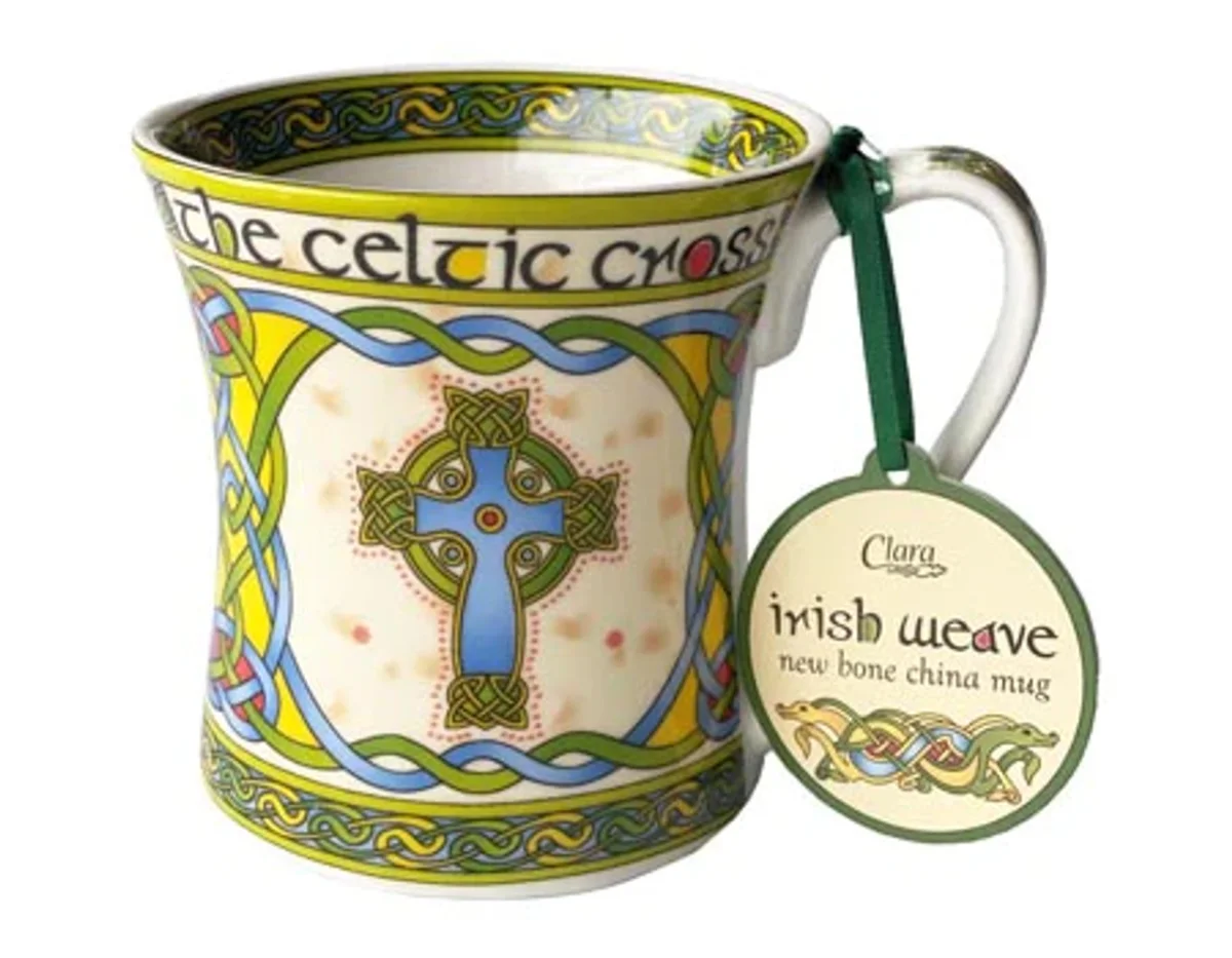 Celtic Cross Ceramic Mug – Irish Heritage Drinkware - Image 3 | CeltHaus