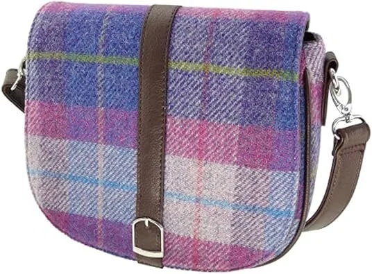 Harris Tweed Scottish Shoulder Bag with Adjustable Strap | Authentic Handwoven Wool Crossbody - Image 15 | CeltHaus