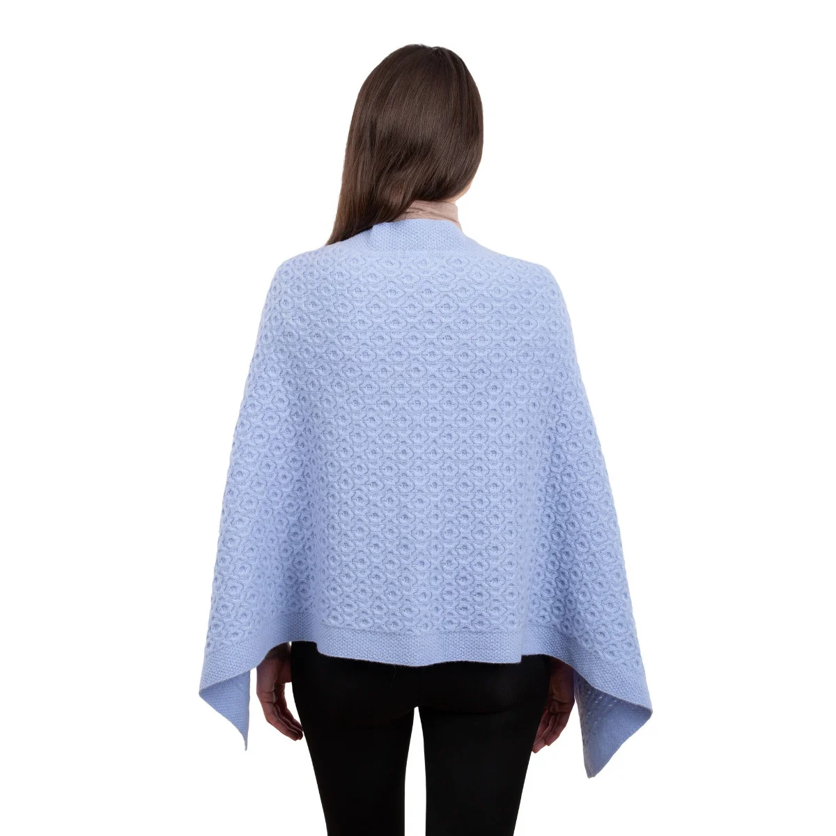 Luxurious Knit Lambswool Poncho – Classic Wool Blend Shawl Wrap - Image 26 | CeltHaus