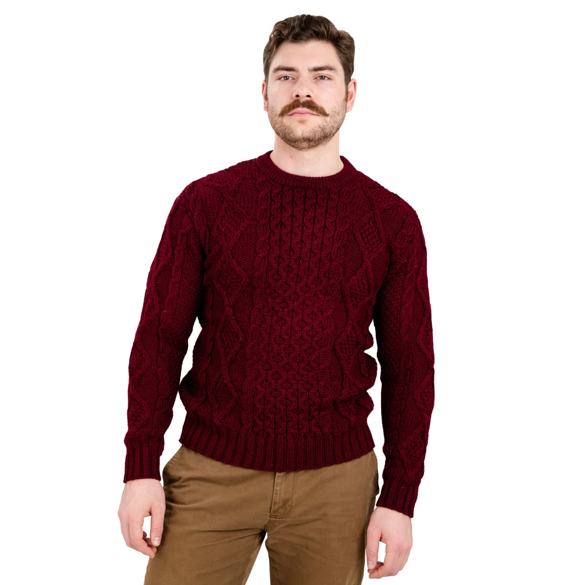 SAOL Fisherman Cable Sweater – 100% Pure Virgin Wool Irish Knit - Image 18 | CeltHaus