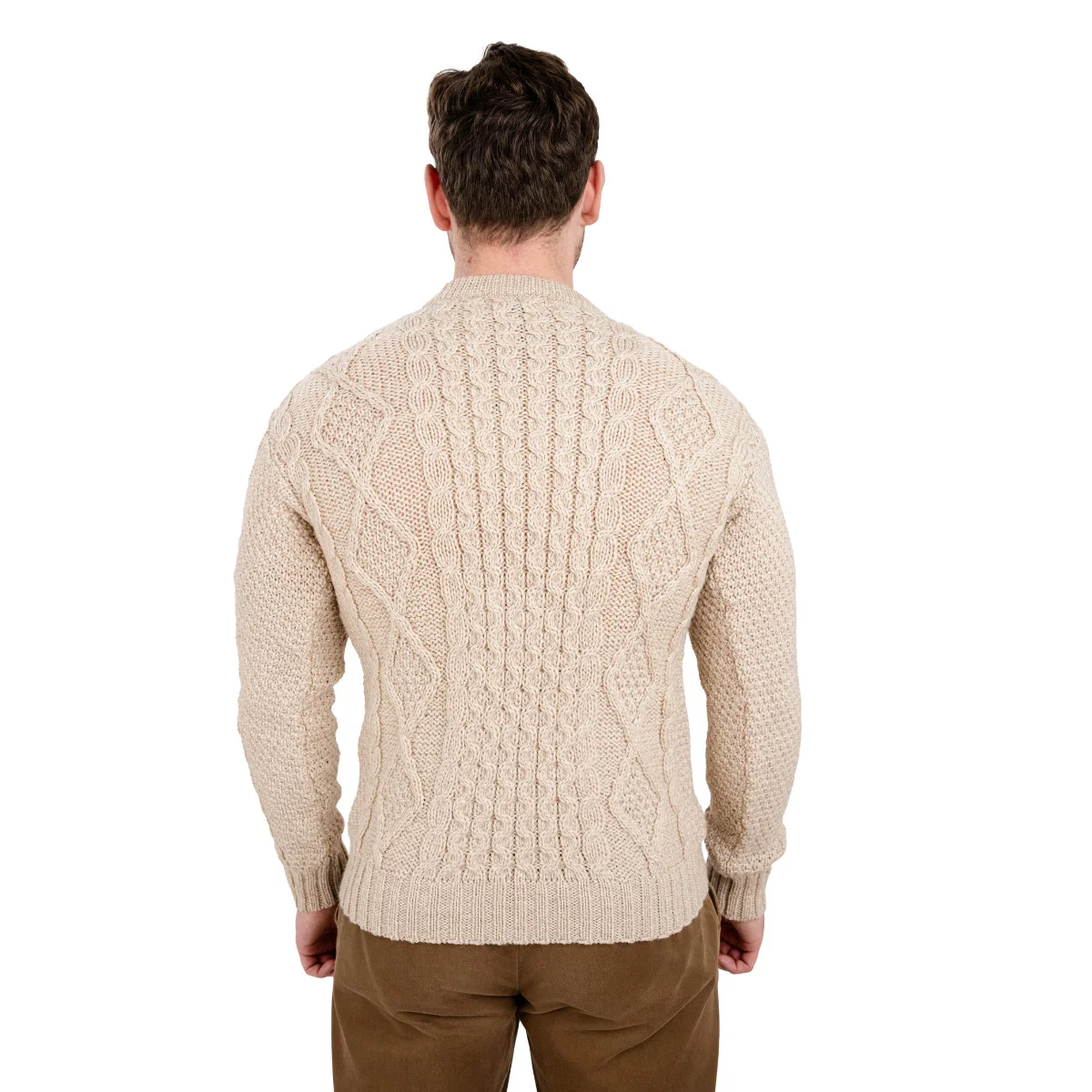 SAOL Fisherman Cable Sweater – 100% Pure Virgin Wool Irish Knit - Image 19 | CeltHaus