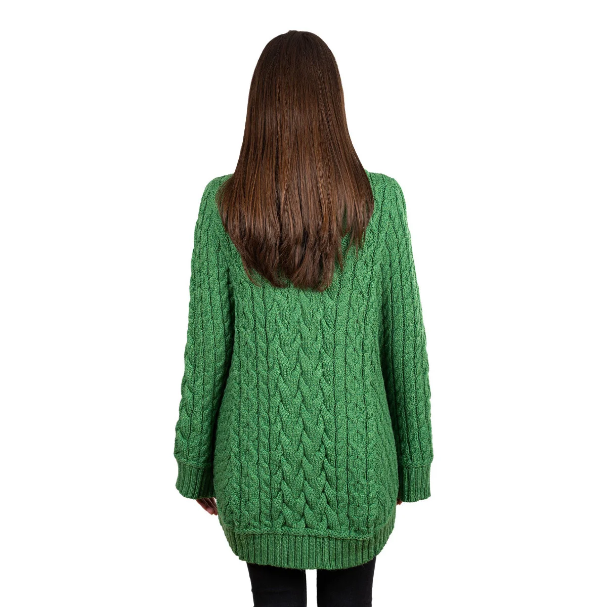 SAOL Women’s Cowl Neck Button Poncho – 100% Pure Merino Wool - Image 20 | CeltHaus