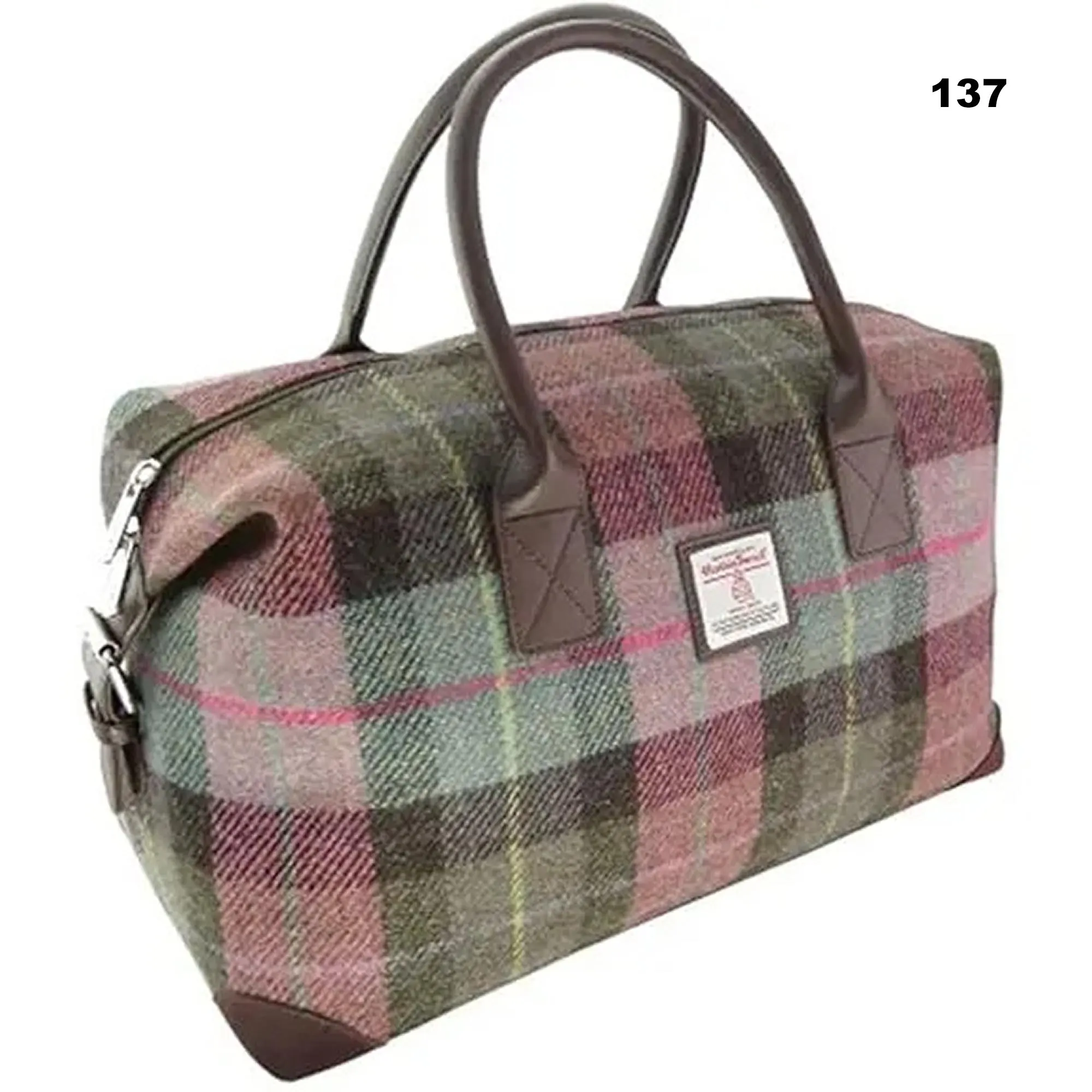 Scottish Harris Tweed Tartan Overnight Bag - Image 7 | CeltHaus