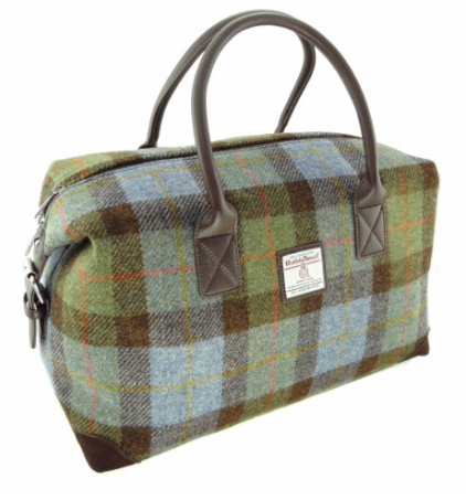 Scottish Harris Tweed Tartan Overnight Bag - Image 11 | CeltHaus