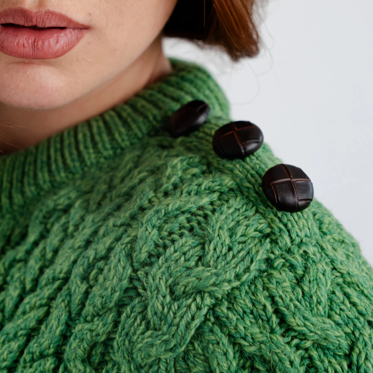Side Button Knit Sweater – Classic Irish Wool Pullover with Button Detail - Image 16 | CeltHaus
